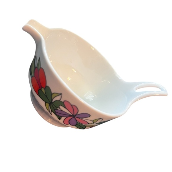 Kaiser MCM 1970s Modern Floral Creamer Unique Form - Picture 3 of 11